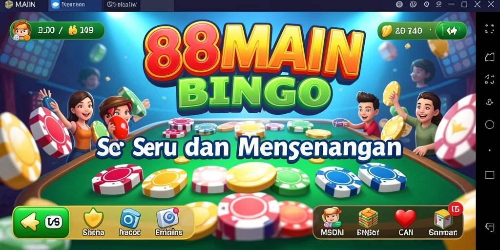 Screenshot gameplay 88MAIN menampilkan suasana Bingo yang seru.