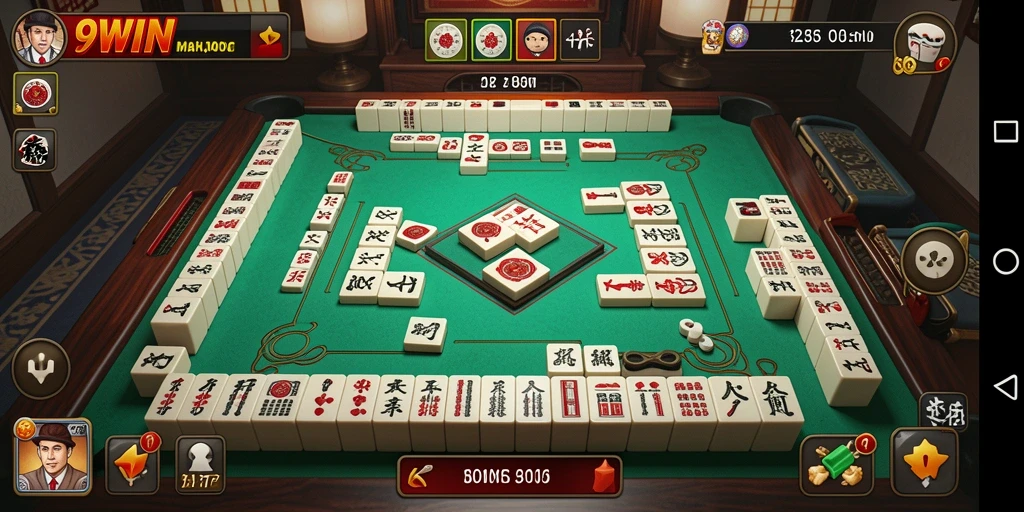 Tampilan gameplay seru dalam permainan Mahjong 9WIN.