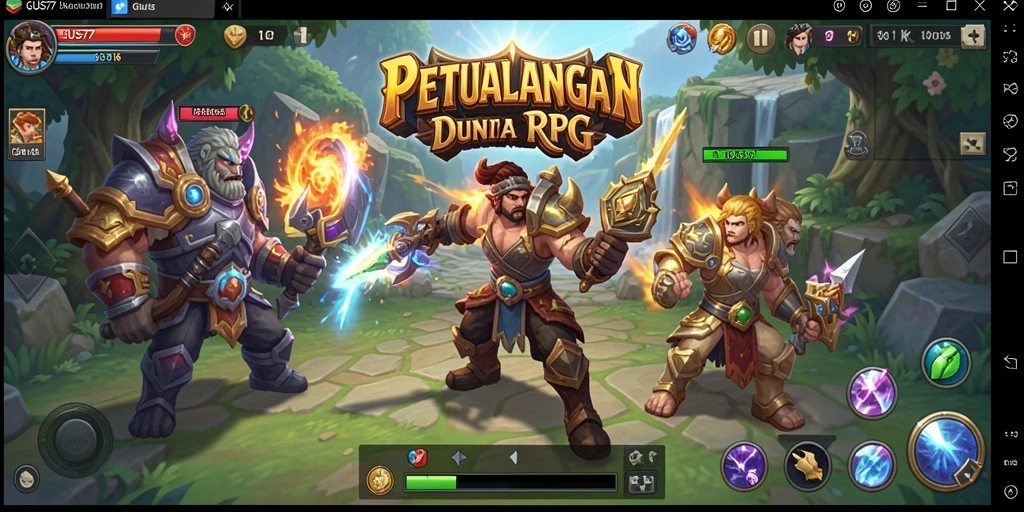 Gameplay seru GUS77 dengan dukungan karakter dan misi menarik.