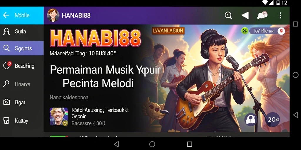 Tampilan gameplay seru dari HANABI88 yang penuh melodi.