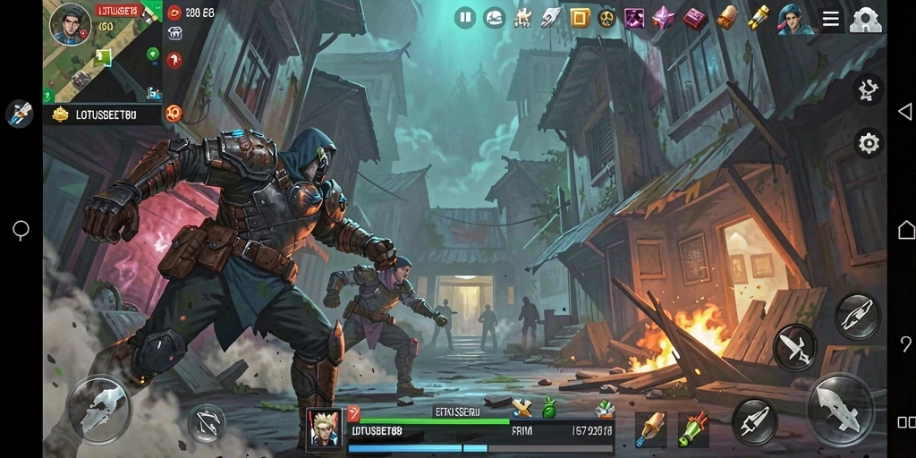 Tampilan gameplay menegangkan di LOTUSBET88 dengan aksi seru.