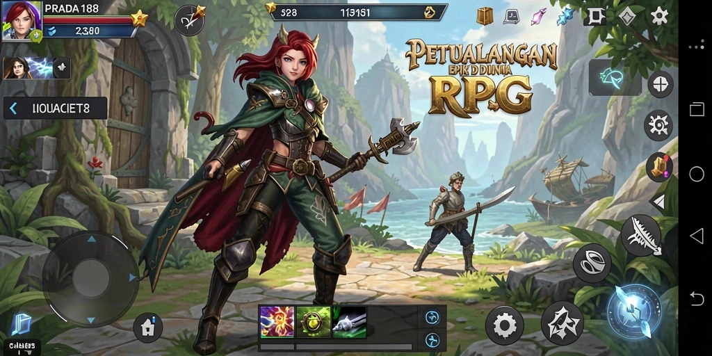 Tangkapan layar gameplay menampilkan aksi seru dalam PRADA188.