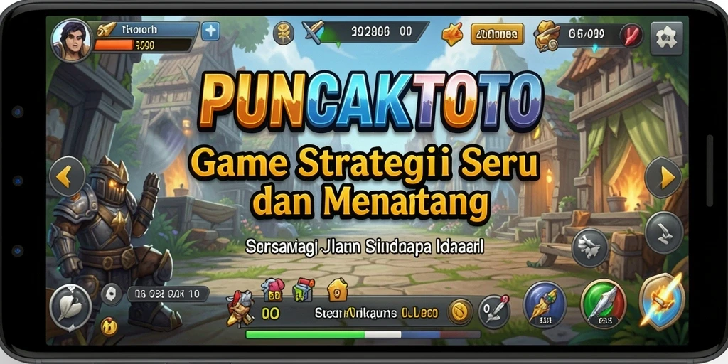 Tampilan gameplay PUNCAKTOTO dengan strategi pertempuran yang menegangkan.