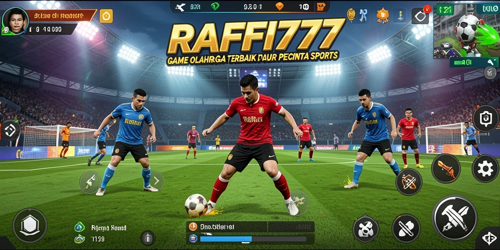 Screenshot gameplay menampilkan aksi seru dalam permainan olahraga.