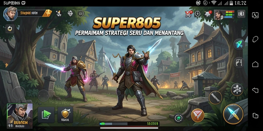 Tampilan gameplay SUPER805 menampilkan strategi mendalam yang menantang.