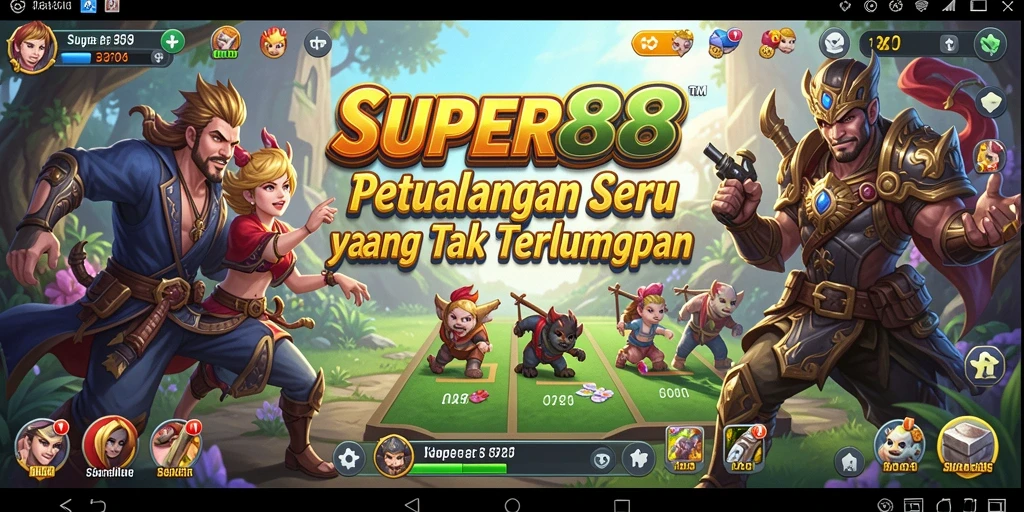 Tampilan gameplay SUPER88 dengan petualangan mendebarkan.